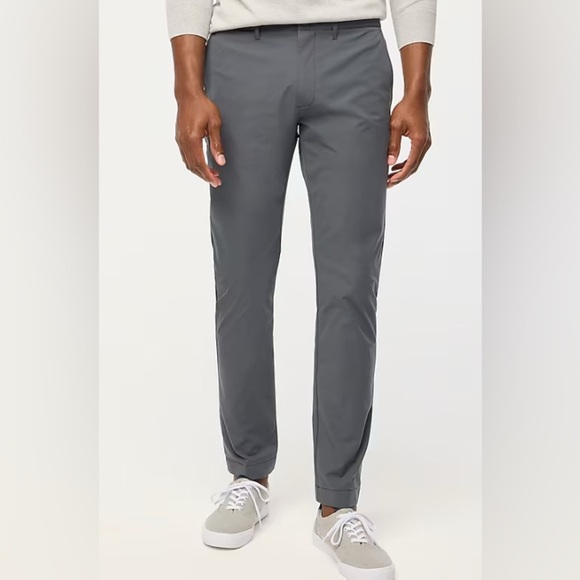J. Crew Other - J. Crew Moisture-wicking, two-way stretch, Slim Flex Chino Gray Mens Pants NWOT